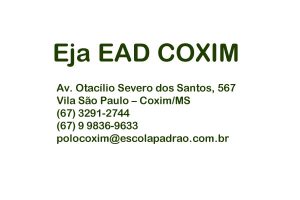 EJA (EaD) - Polo Coxim